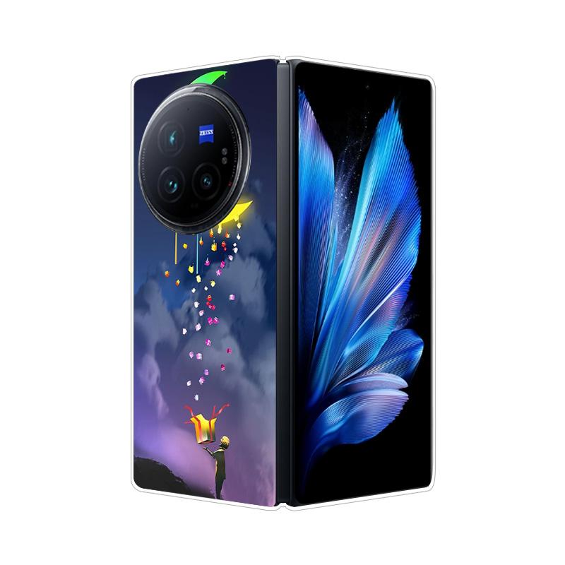 Per VIVO X Fold 3 Pro XFold 3 X Fold 2 Plus Custodia Cover Posteriore Rigida in PC Effetto Marmo Per Vivo X Fold3 Pro Fold2 Guscio Telefono Copertura Completa