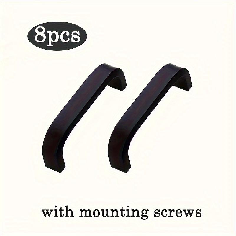 

8 шт. Ручки для шкафов Ручки для ящиков, алюминиевые ручки для кухонных шкафов, современная фурнитура для кухонных и ванных комнат Шкаф с крепежными винтами Hole distance 6.4cm