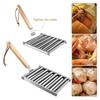 ABUL-Hot Dog Roller Stainless Steel Sausage Roller Rack With Wood Handle, BBQ Hot Dog Griller For Evenly Cooked Hot Dog