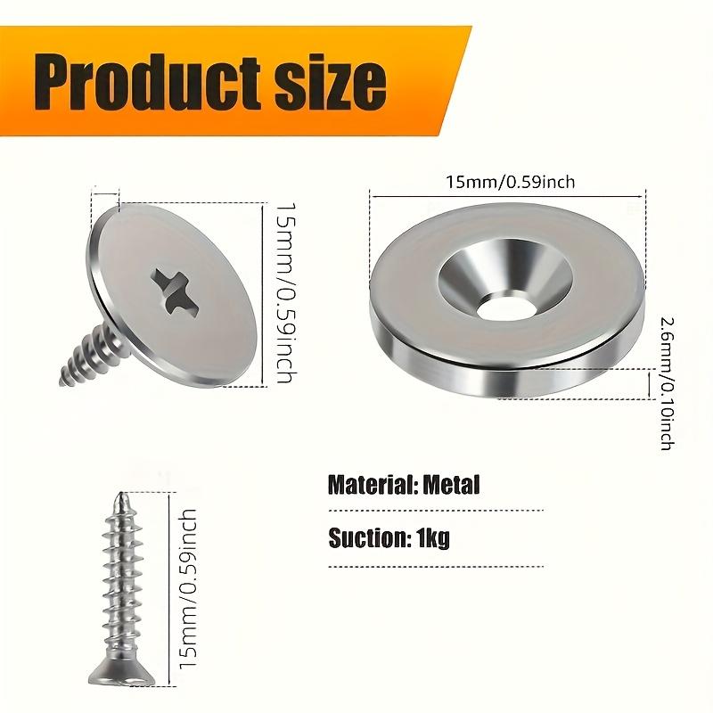 Cabinet Door Magnet Catches Round Metal Magnetic for Wardrobe Hidden Closing Magnetic Door Catch Closer for Furniture Hardware