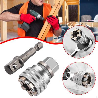 Adjustable Sockets Wrench Universal Portable Easy To Install Steel 3/8" Drive Multifunctional Sleeve