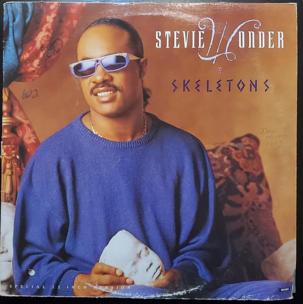 12inch Record STEVIE WONDER - Skeletons MS4593 MOTOWN 1987 Canada Soul/Funk Used