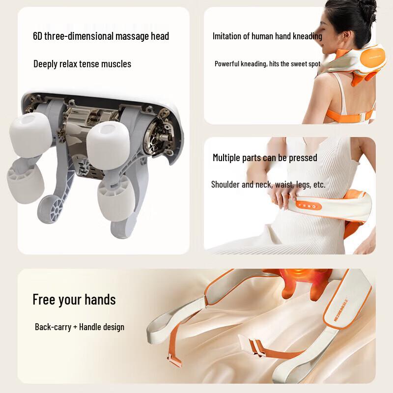 HEZHENG Neck & Shoulder Kneading Massager CN plug (adapter included)