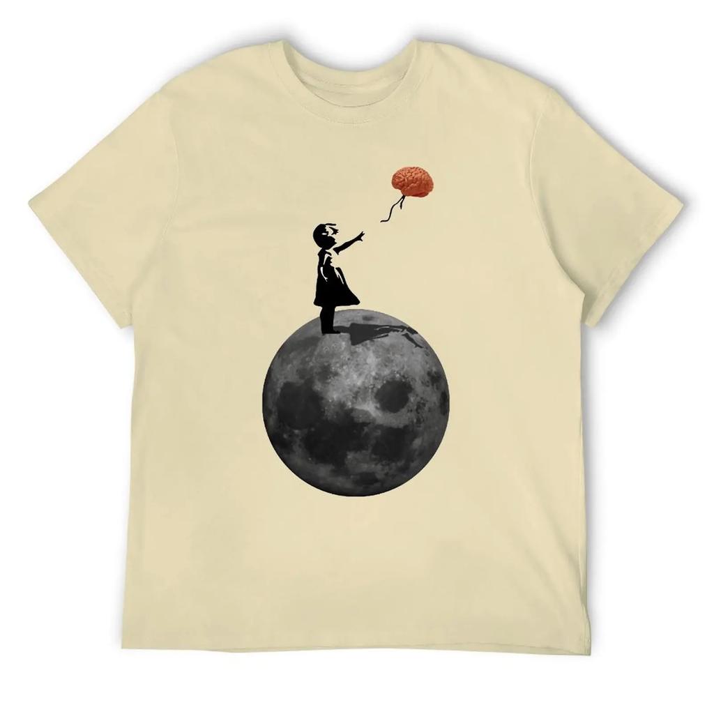 The Girl With The Brain Balloon Classic Y Fresh T-shirt Move Tees Top Quality Sarcastic Travel USA Size
