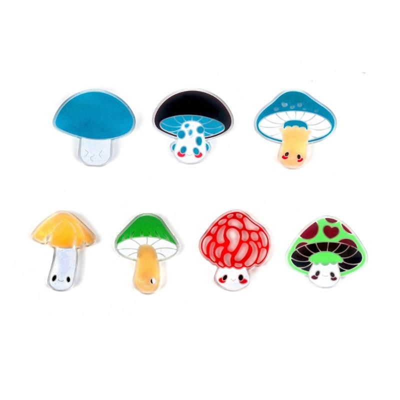 Pendant Molds Keychain Jewelry Mold Mushroom Shape Silicone Keychain Mold Silicone Material Hand-Making Tool for Pendant