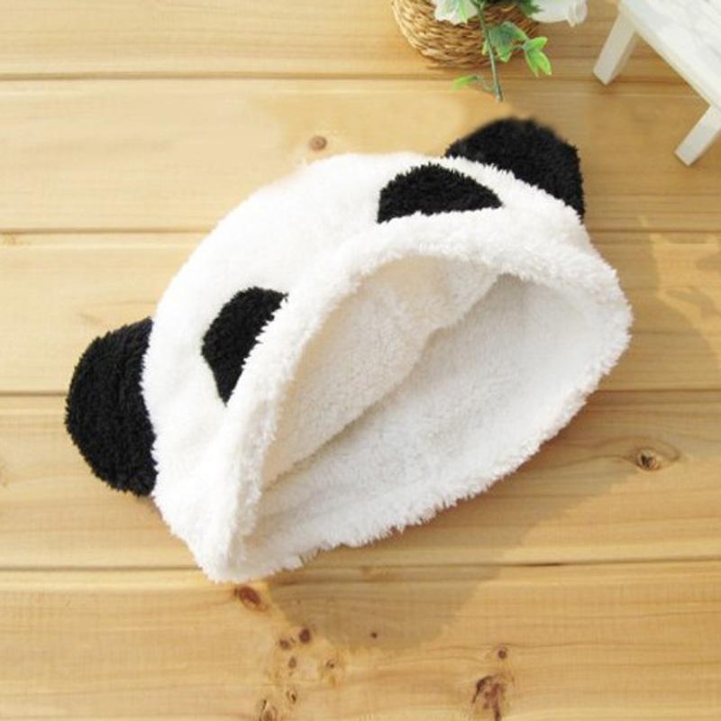 Fashion Winter Panda Hats For Women Bonnet Velvet Ear Warm Winter Cap  Women Cute Cotton Beanie Hat Ears Bonnet Gorras Spring