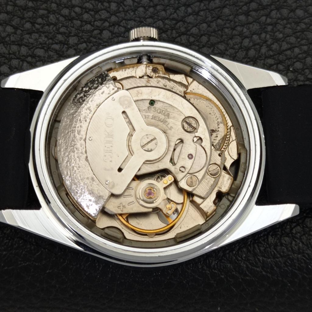 REFURBISHED SEIKO 5 AUTOMATIC 6309A JAPAN MENS VINTAGE BLACK WATCH A701688-5 R206c-a701688