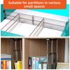 Adjustable Clapboard Drawer Divider Partition DIY Durable Storage Organiser Wardrobe Closet Punch-free Separator