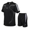 Mode Männer Sets Sommer Anzug Fitness Schnell trocknend Kurzarm Trainingsanzug Solide Sportswear Zwei-stück