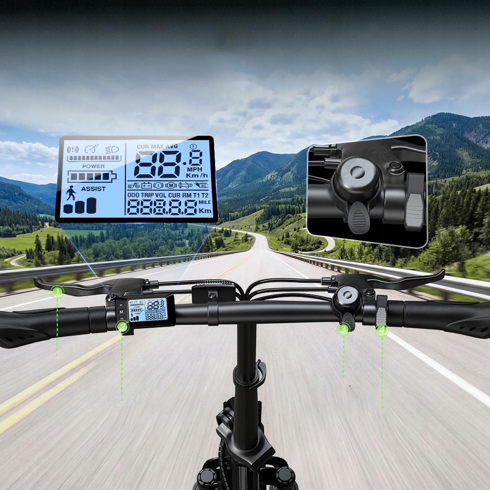 Vélo Électrique Pliant Léger U4 scooters électriques 36V 10.4Ah 16" 25km/h 88km pour 120kg