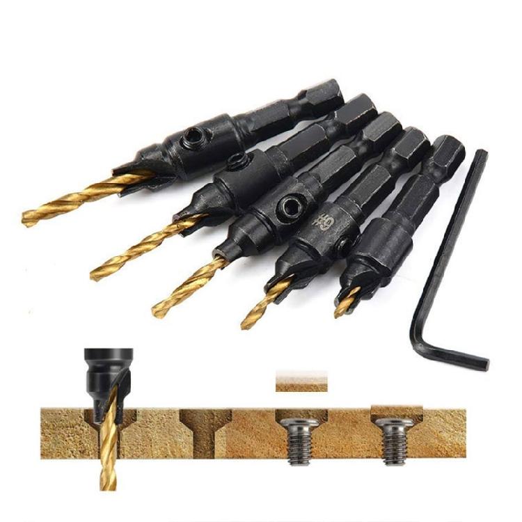 Professional Wood Plug Cutter Drill Cutting Tool Drill Bit Set Straight And Tapered Taper Woodworking Cork Drill Bit