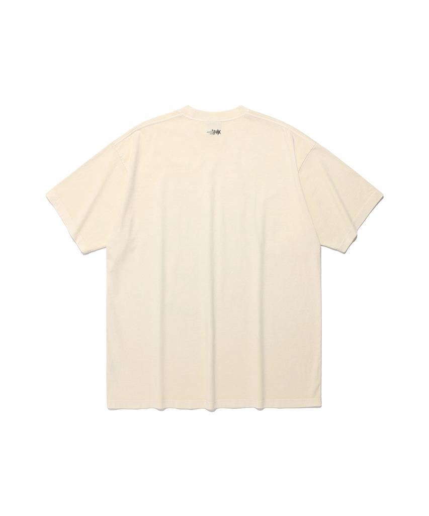 NICEGHOSTCLUB Ghost Angels Head Sketch Pigment Bigbig Tee_White(Ng2Fmft589A)