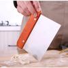 Stainless Steel Dough Cutter Wooden Handle Flour Scrapper Noodle Knife Pastry Spatula Kitchen