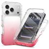 For iPhone 17 Pro Max Case Built-In PET Screen Protector PC+TPU Full Body Shockproof Phone Cover