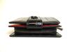 Autentyczny portfel bifold Christian Louboutin Loubi54 skórzany czarno-czerwony #a911 Odnowiony
