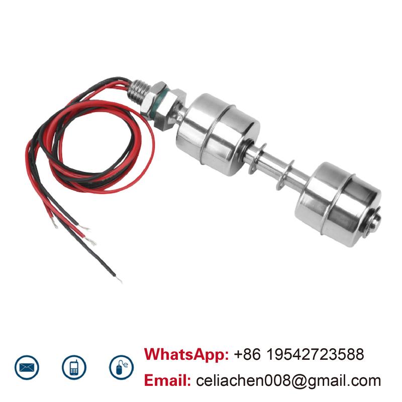 304 Stainless Steel Dual Float Switch Liquid Level Controller, Water Level Sensor for Tank, High Low Liquid Level Switch