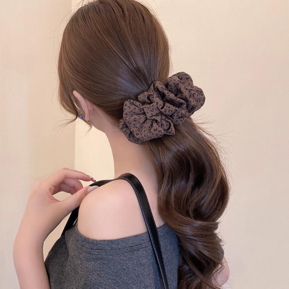 Seersucker Bow Hair Clip Polka Dot Bear Bowknot Ponytail Clip Elegant Hair Claw