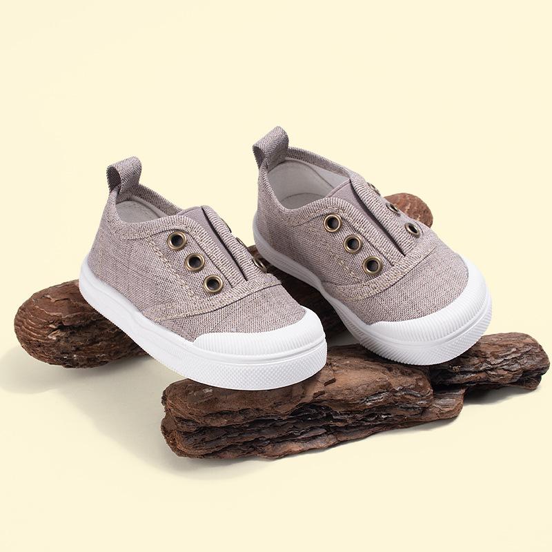 

Boy s Canvas Shoes, Casual Girls Single Shoes 30 кавовий/сірий