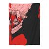 Cartoon Manga Dandadan Flannel Throw Blanket Turbo Granny Blanket for Bed Bedroom Ultra-Soft Bedding Throws