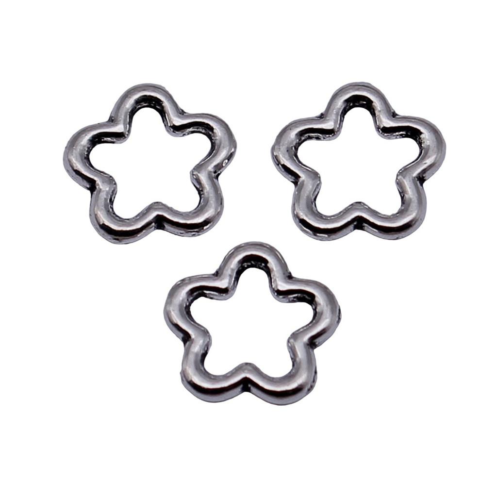 

Hammered Teardrop Open Frame Connector Irregular Unique Jewelry Materials For Crafts A12-40pcs-9.1x8.9mm