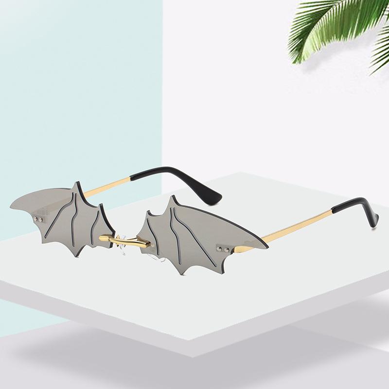 Bat Sunglasses Female Funny Ball Tide Street Shot Sunglasses Small Frame Special-Shaped Glasses Sunglasses