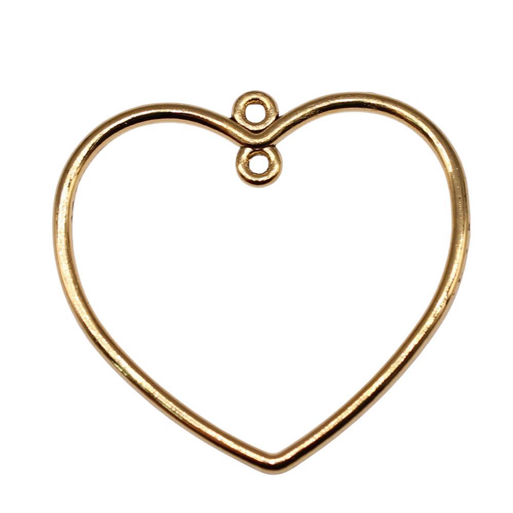 Irregular Oval Frame Connectors Moon Hammered Texture Links For Earring Making
