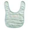 AngeloLux Baby Bib with Drool Baby Gauze Made In Mint Blue Bib, Wipe, Gift, 6-Layer Bib, Japan,