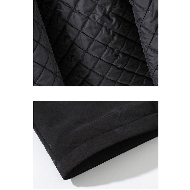 Winter verdickte Übergröße mit Kapuze, lässiger Reißverschluss, lockerer Typ, Stehkragen, warme Jacke, 4XL-10XL