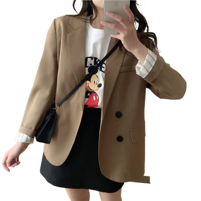 Influencer Women's Retro Korean Style Short Blazer - New Autumn 2025 Fashion