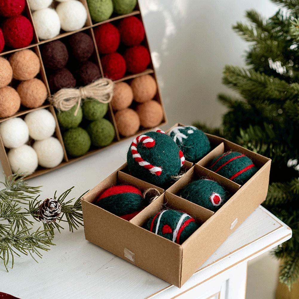 Wool Felt Craft Balls for Christmas and Special Events Decor