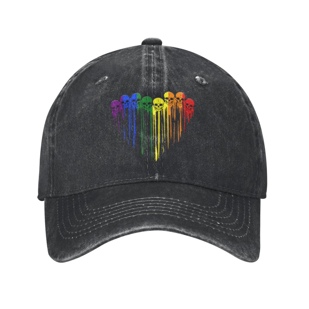 Równość LGBT Duma Świadomość dla Gejów Czapka z Daszkiem Unisex Kobiety Zniszczony Jeans Prany Snapback Kapelusz Outdoor Regulowany Czapki Kapelusz