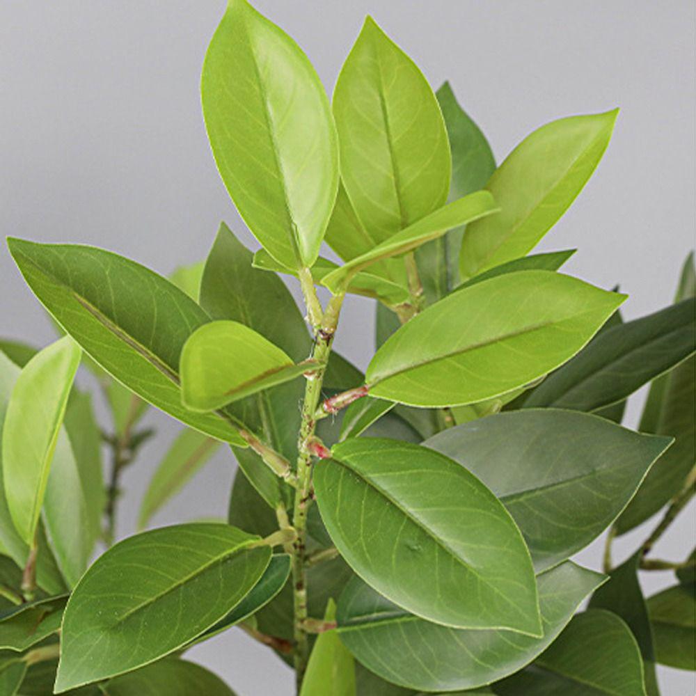 Large Artificial Fagraea Branches Realistic Fake Plants Pachira Branches  Wedding Decor