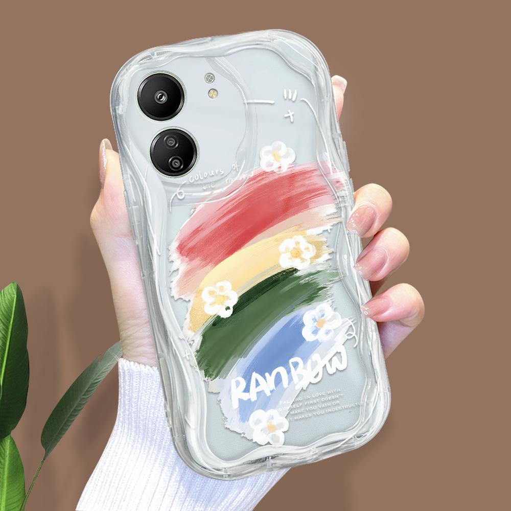 

Милый мультяшный узор, кремовая текстура, мягкий силиконовый чехол с волнистыми краями, чехол для телефона Xiaomi Redmi Xiaomi 11 Lite прозрачный