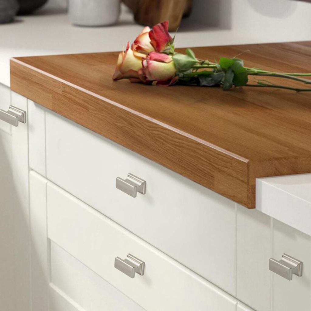 Golden Square Single Hole Cabinet Drawer Pulls Heavy Duty Door Handles Cabinet Pulls for Wardrobe Cupboard Furniture Hardware