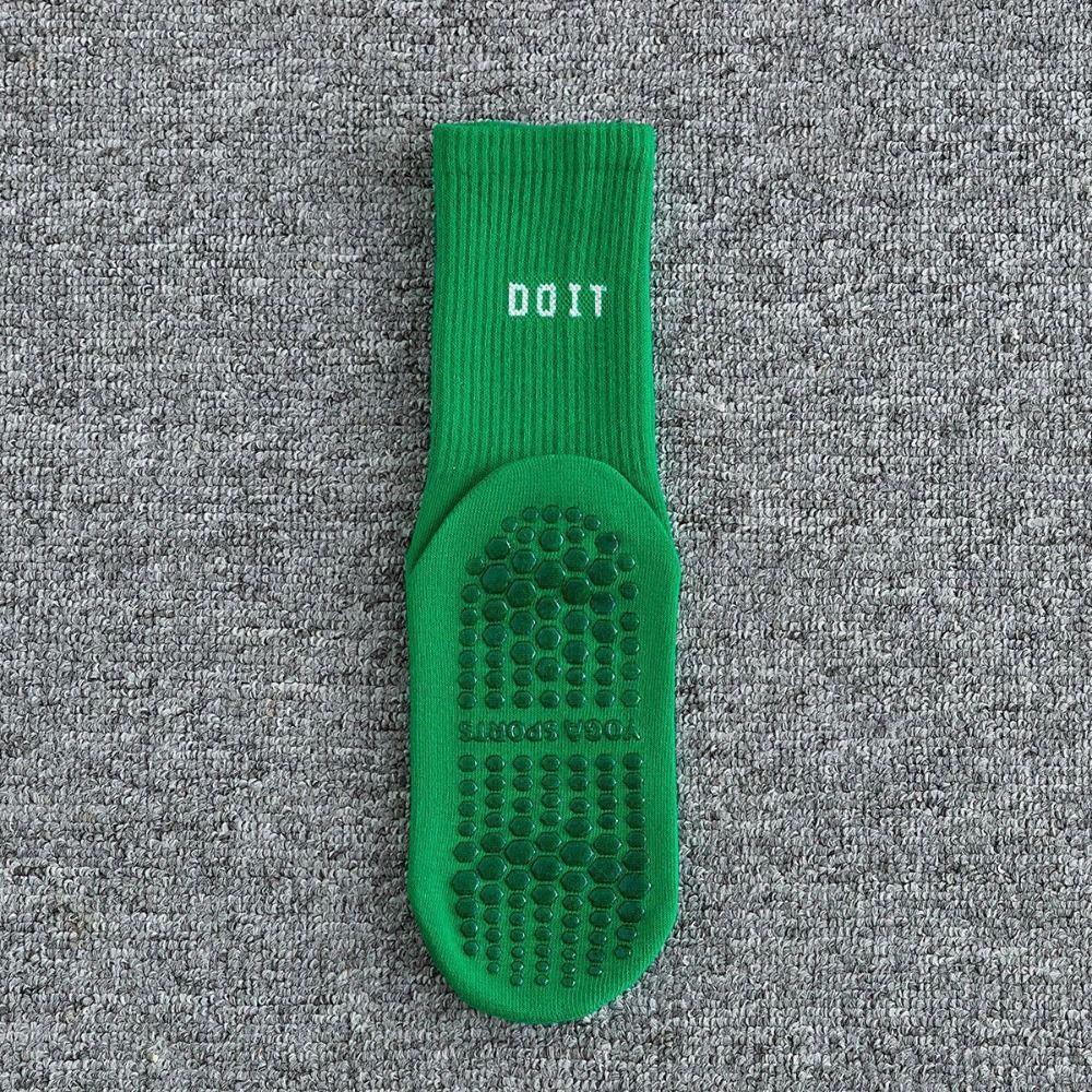 2pcs Cotton Mid-calf Yoga Socks Breathable Pilates Socks Fashion Sports Socks