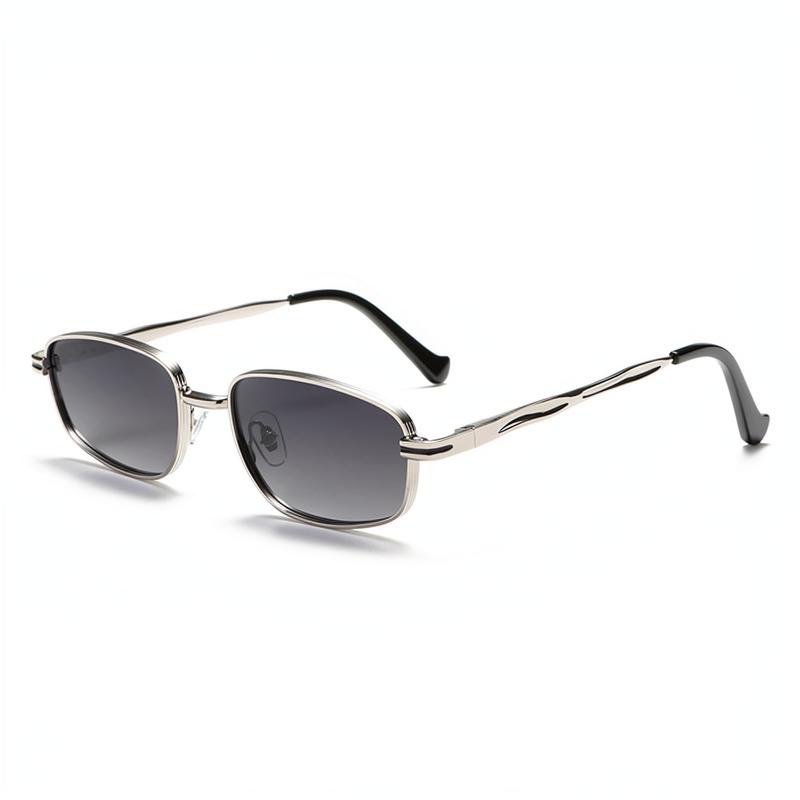

Polarized Sunglasses Women Small Metal Frame Punk Trendy Street Photography High-end Outdoor Fashion Eyewear UV400 срібний