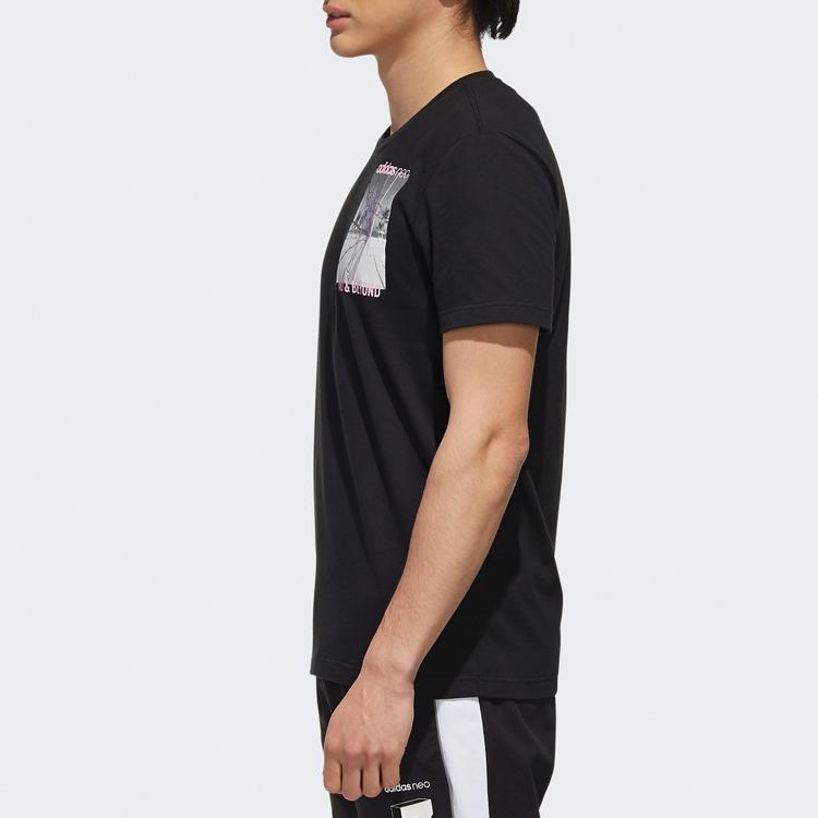 Adidas Neo Round Neck T-Shirt Men Tops Black EJ7081