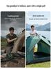 Portable 3-4 Person Automatic Double Layer Tent - Rainproof & Sunproof for Camping, Night Fishing, Outdoor Use