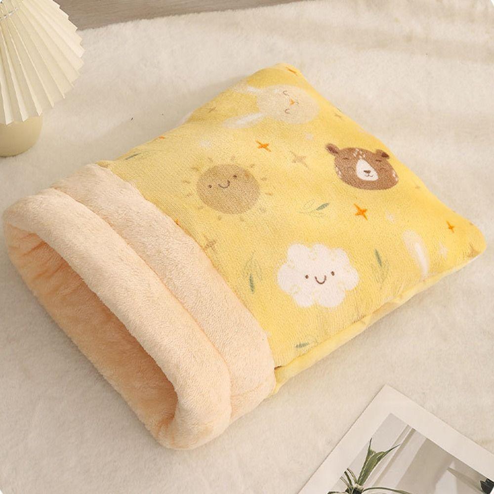 Thickened Cat Cave Bed Plush Cat Nest Mat Creative Kitten Quilt Bed  Pet Supplies