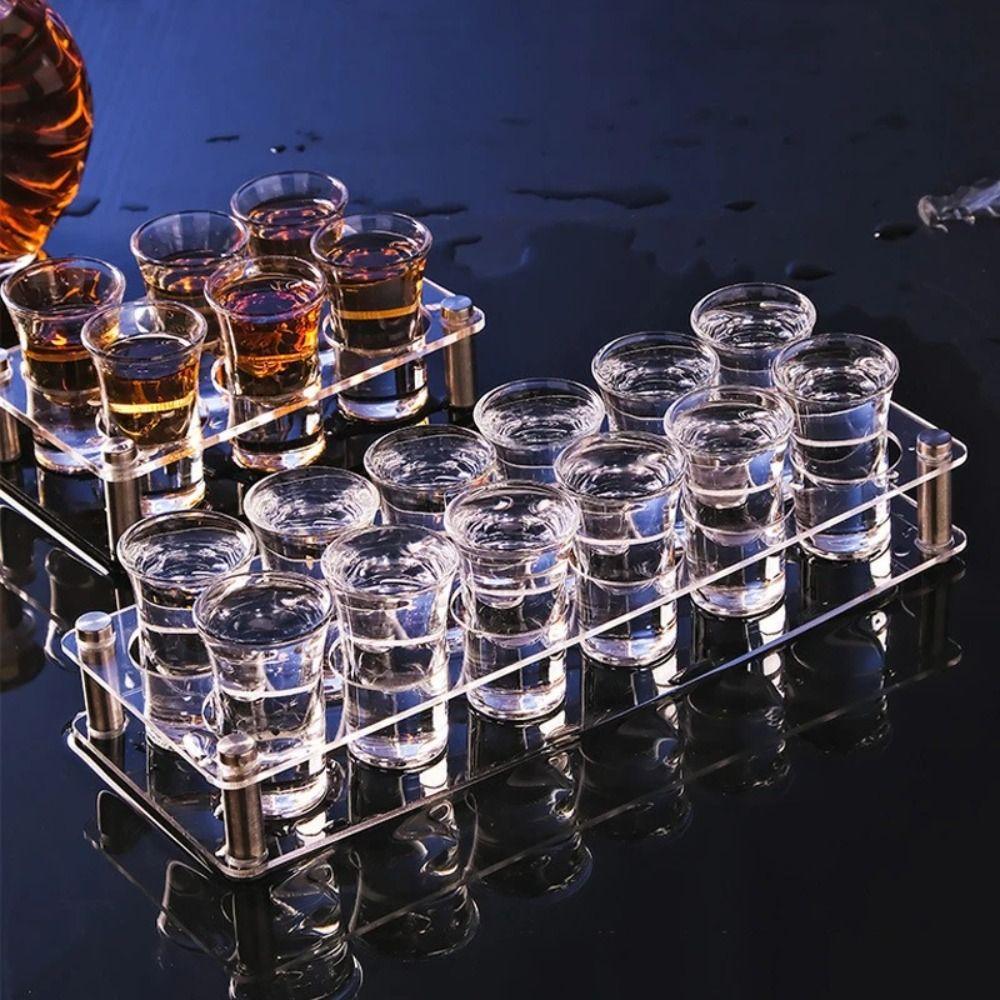 32/38mm Wine Cup Holder Transparent Shot Glasses Holder Acrylic Cup Holder  Party