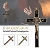 Cross Christ Statue Catholic Religious Prayer Hand Holding Pendant Crucifix Cross Church Chapel Figurines Jesus Religious Belief