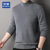 ROMON Men's 100% Pure Wool Thick Turtleneck Sweater