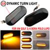 2pc Dynamic Led Turn Signals Side Marker Light Lamp for VW Volkswagen Bora Golf 3/4 Passat 3B Polo 6N Sharan Vento T5 SEAT Ibiza