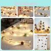 2m Pine Christmas Cone Led String Light Battery Xmas Tree Garland Decors Lamp