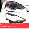 For Lexus IS XE30 2013 2014 2015 Headlight Cover Car Headlamp Lens Glass Replacement Front Lamp Shade Auto Shell