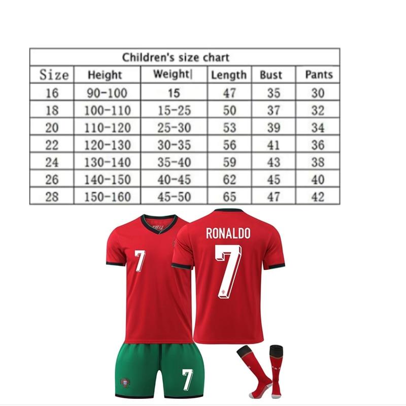 2024/2025 Portugal Kids Soccer Jersey Set Euro Cup Ronaldo Fan T-Shirt ANUTETOUNI®