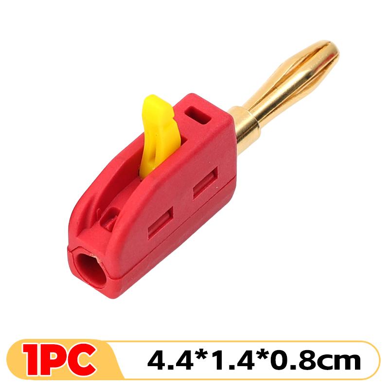 

1/20x Speaker Banana Plugs for Home Theater Audio Video Receiver Sound Gold Plated Banana Connector Plug Tools Black and Red