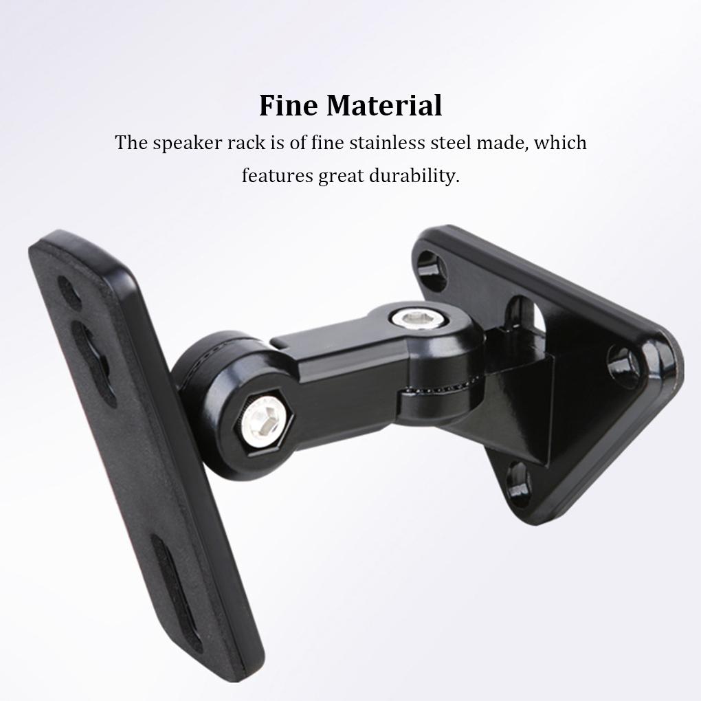 GU15 Universal Speaker Wall Bracket 304 Stainless Steel Audio Stand Hanger Load 15kg/33lbs Sound Box Rack for Speaker Mount