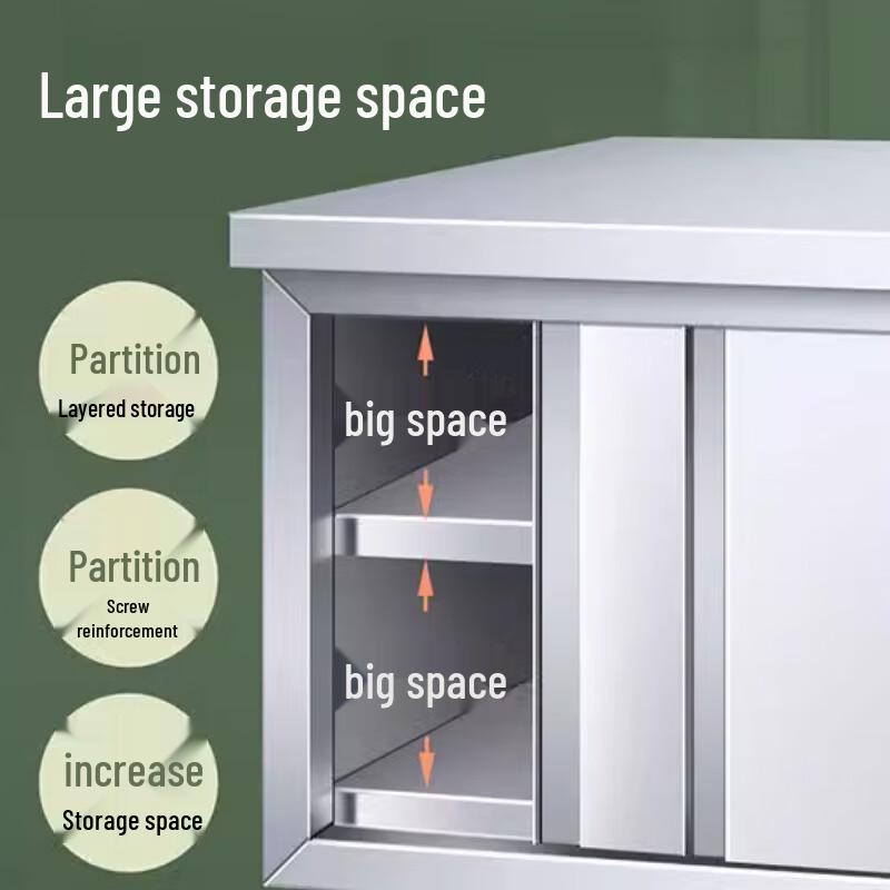 Beifu Thickened 304 Stainless Steel Kitchen Storage Cabinet