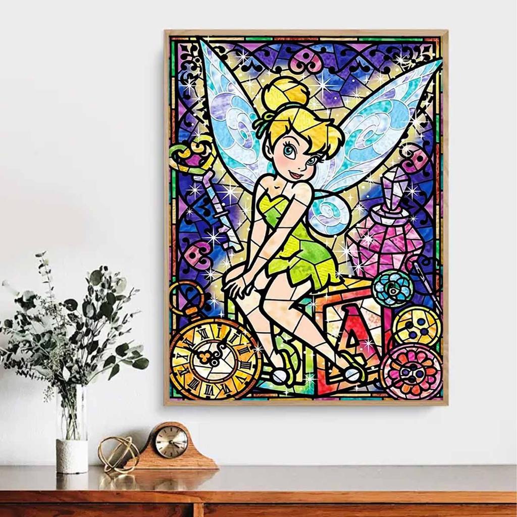 DIY Diamond Painting Mirror Spirit Cross Stitch Kit Mosaic Art Diamond Painting Full Circle Diamond Home Decoration